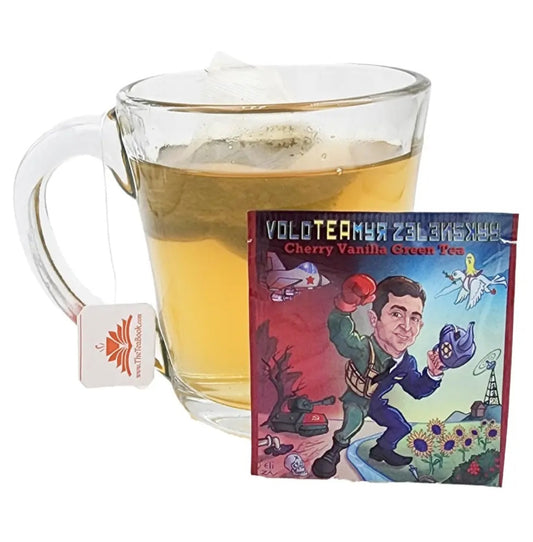 VoloTEAmyr Zelenskyy Cherry Vanilla Green Tea Cube - 20ct Tea Bags Aura & Wellness
