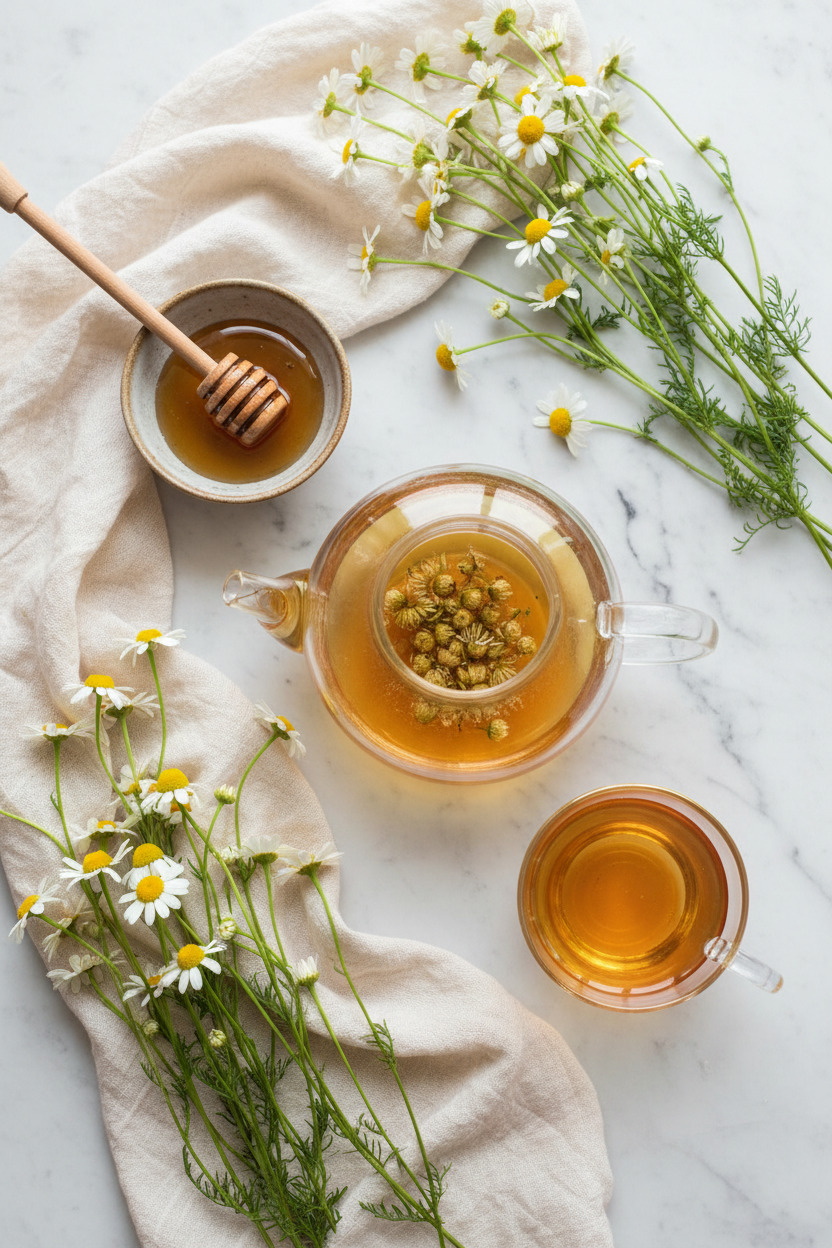 The Benefits of Organic Chamomile Tea for Better Sleep & Relaxation Aura & Wellness