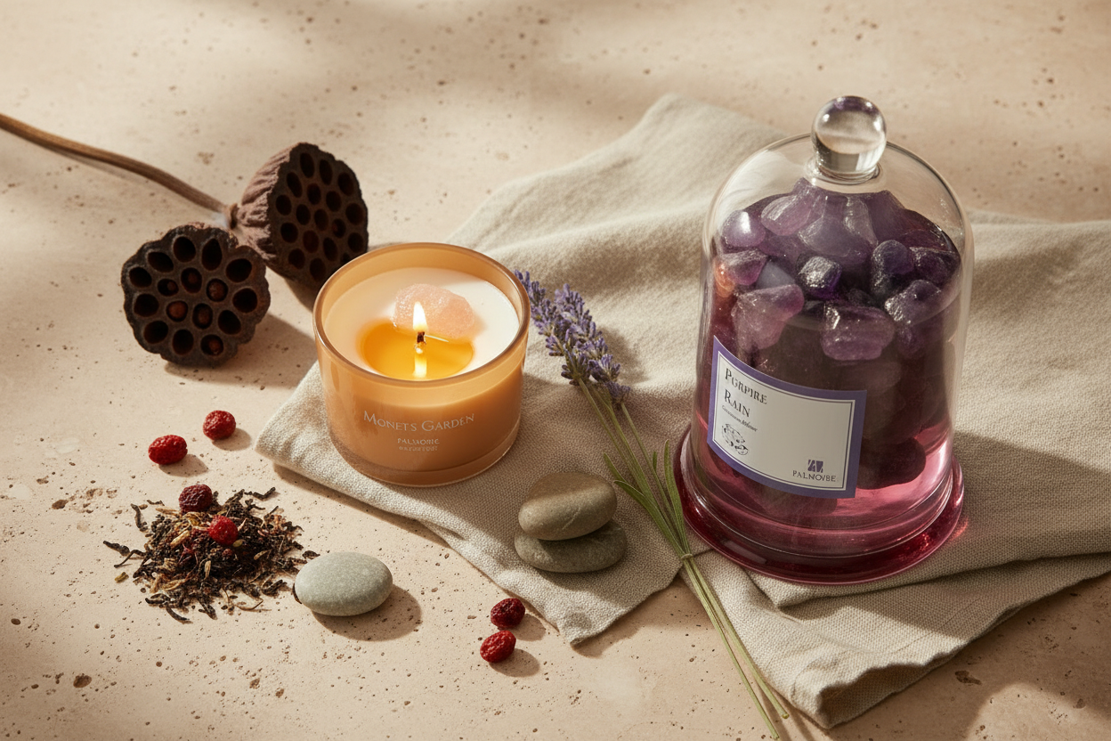 Candles-Gemstone-Diffusers Aura & Wellness