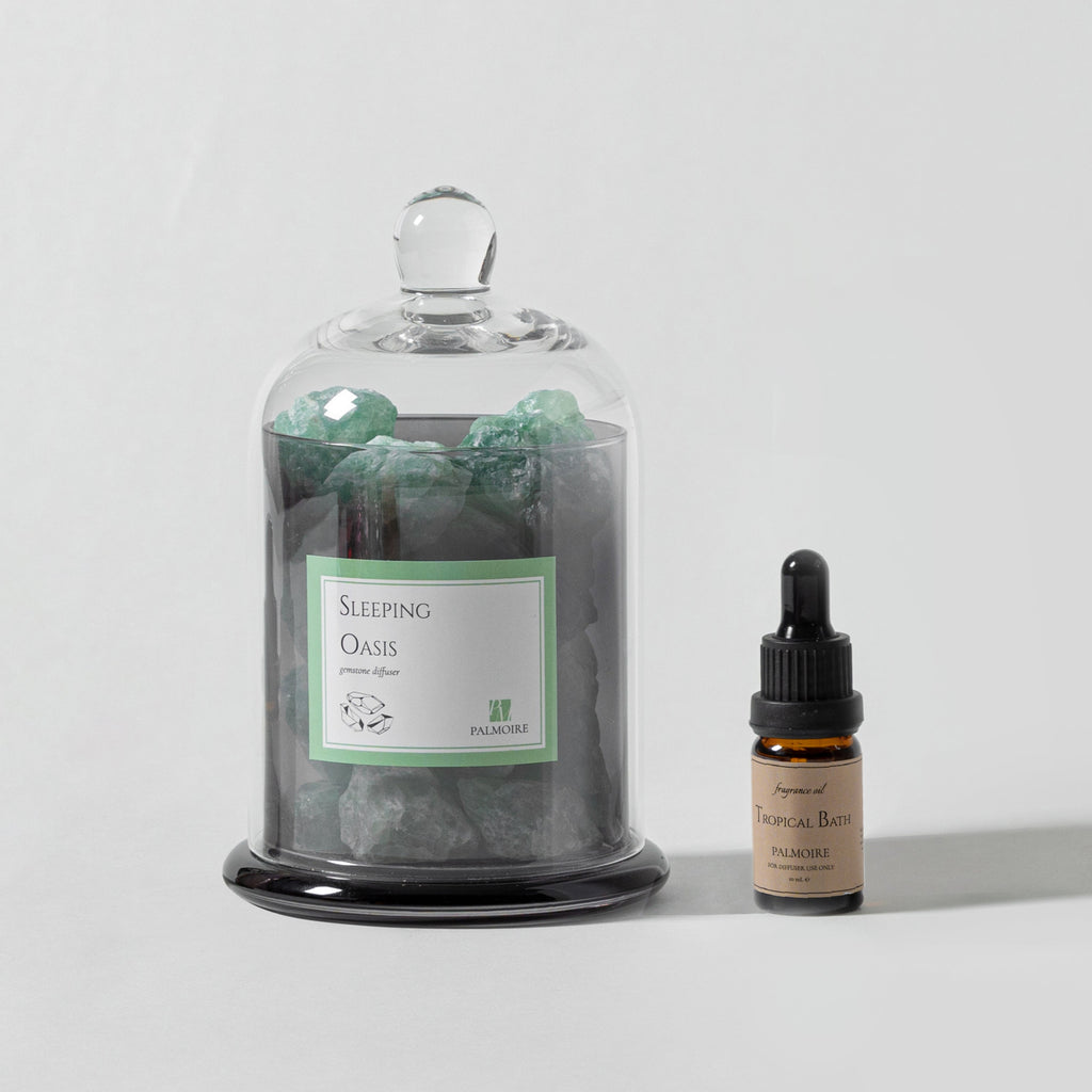 Fresh Apple & Pineapple Scent with Green Fluorite for Clarity Pink Iapetus