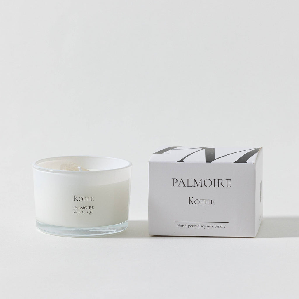 Koffie Soy Wax Candle [coffee/caramel/vanilla]: Mini 2.3 oz/ 65 g Palmoire Home Fragrance