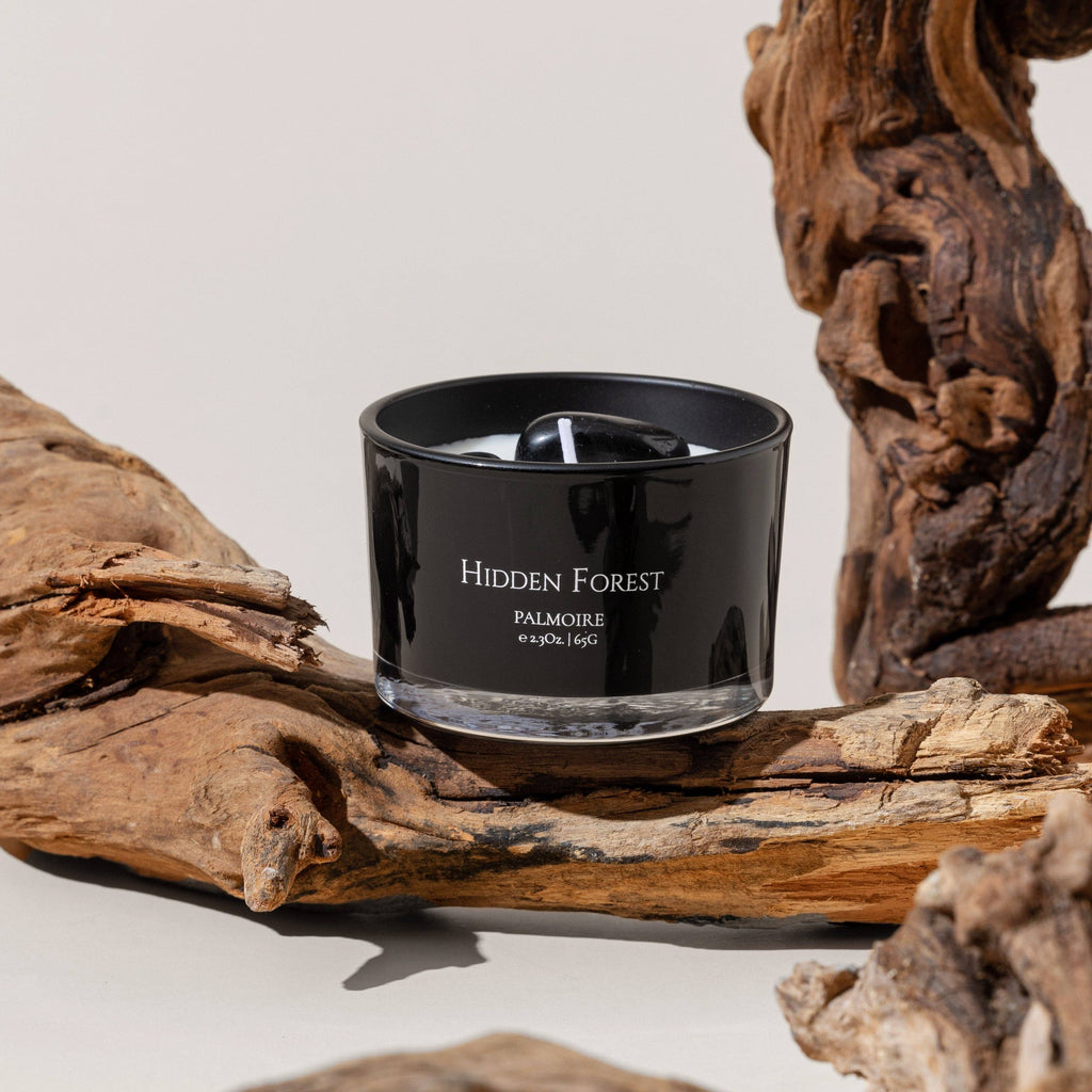 Hidden Forest Soy Wax Candle [vanilla/rosewood/sandalwood]: Mini 2.3 oz/ 65 g Palmoire Home Fragrance