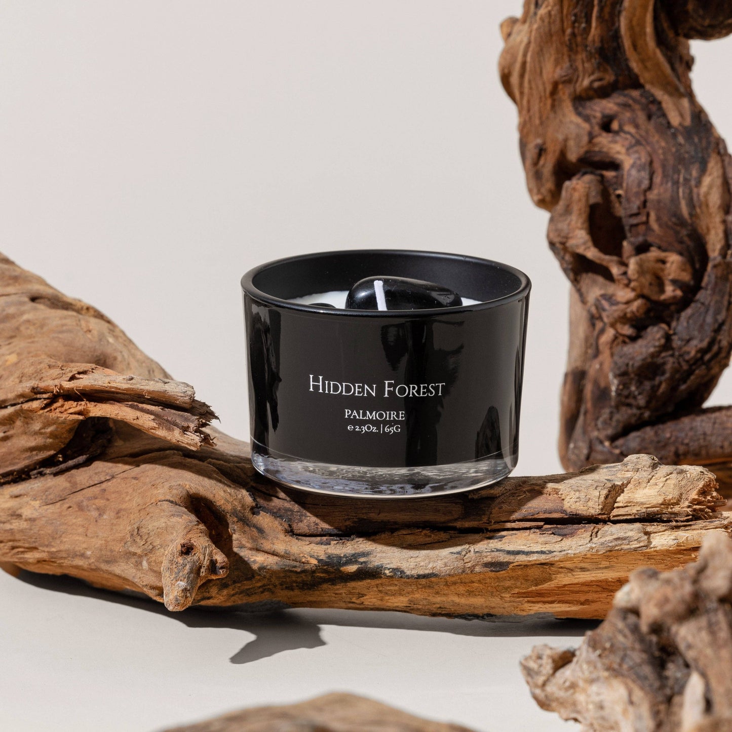 Hidden Forest Soy Wax Candle [vanilla/rosewood/sandalwood]: Mini 2.3 oz/ 65 g Palmoire Home Fragrance