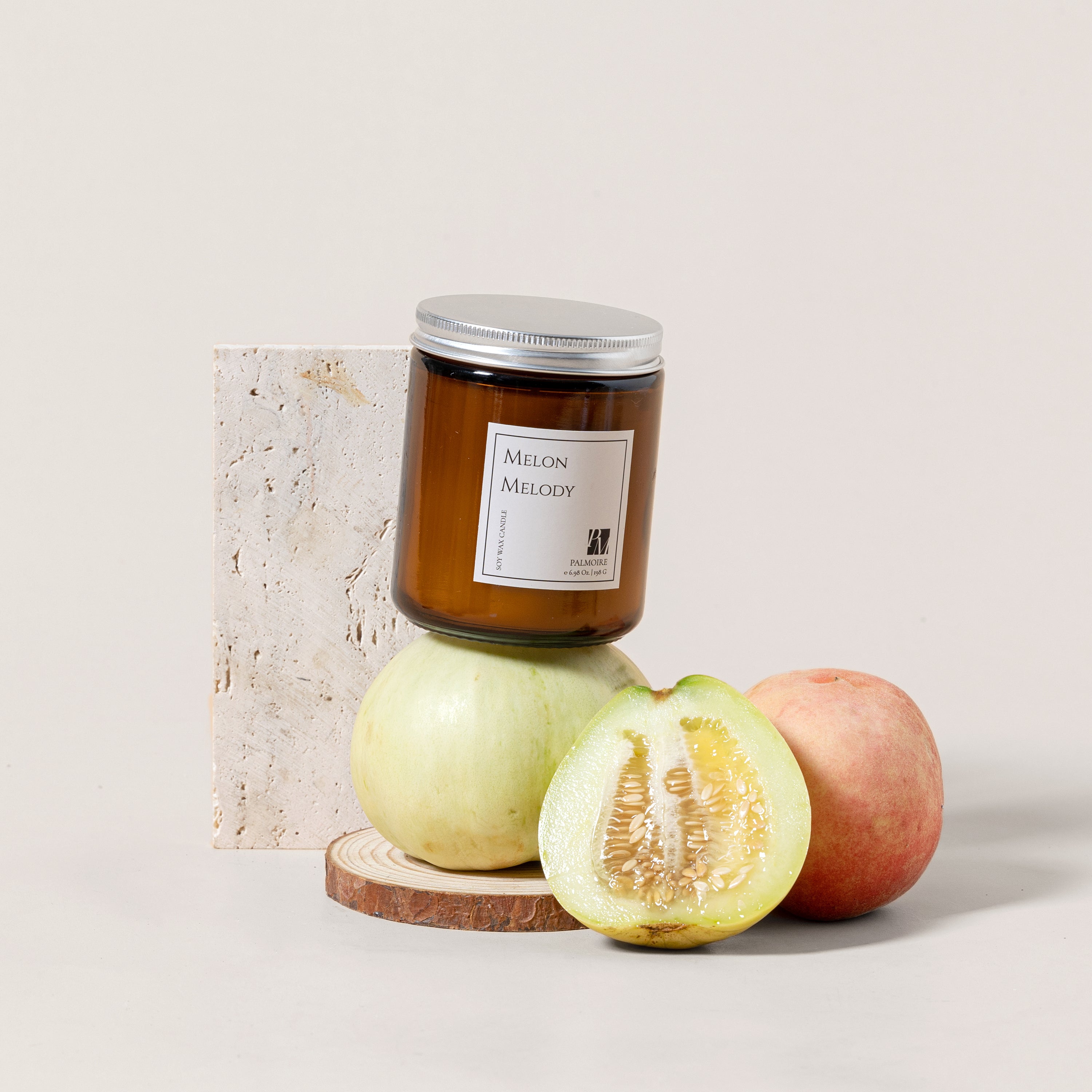 Melon Melody Soy Wax Candle Pink Iapetus