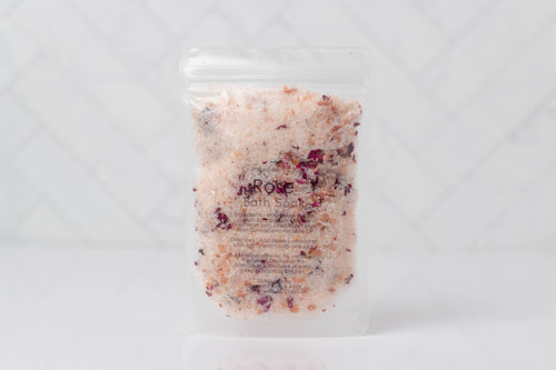Bath Salt Pouches: Rose Charmed Handmade