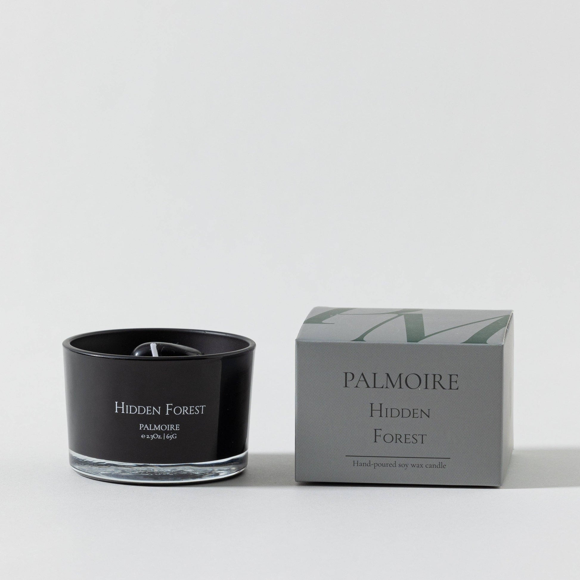 Hidden Forest Soy Wax Candle [vanilla/rosewood/sandalwood]: Mini 2.3 oz/ 65 g Palmoire Home Fragrance