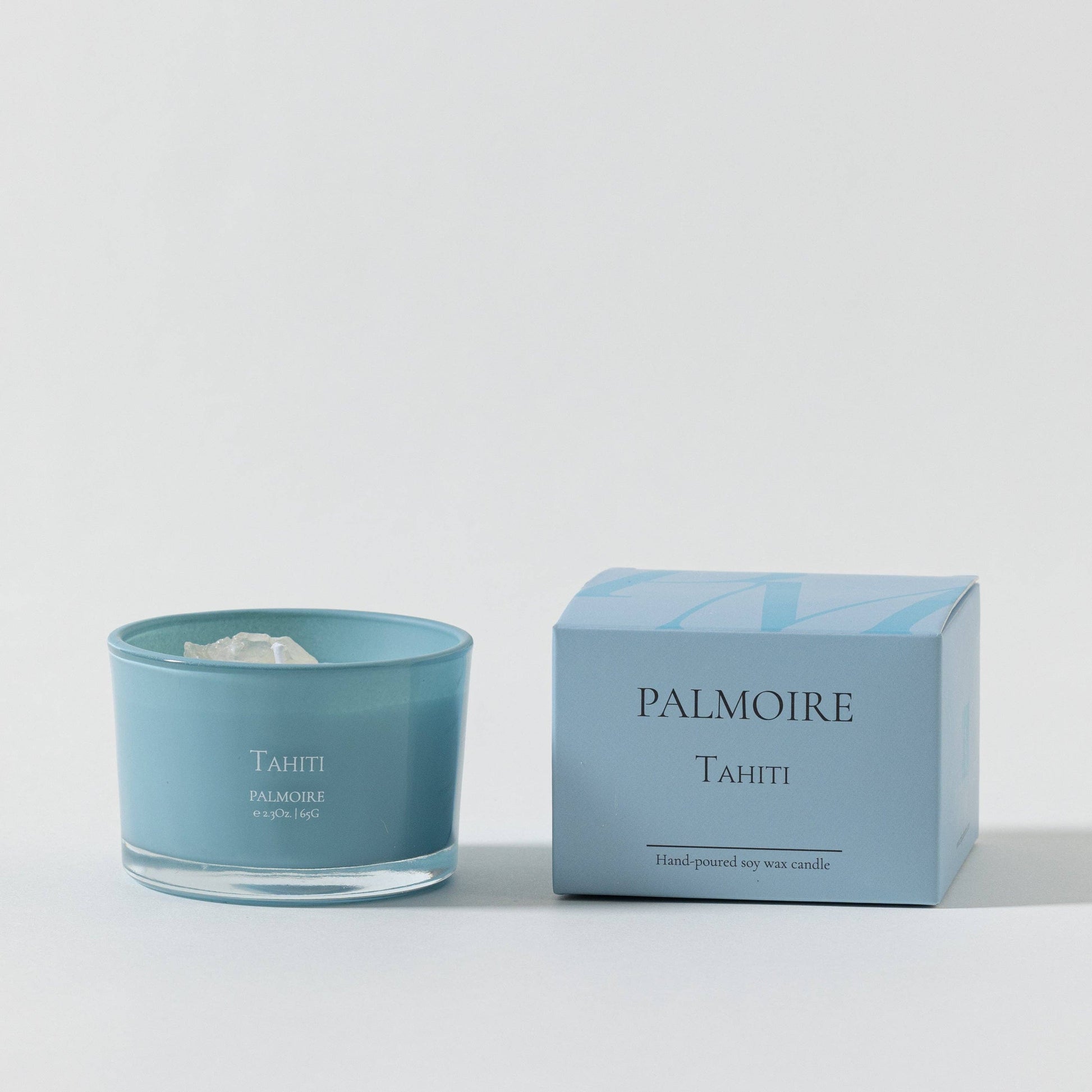 Tahiti Soy Wax Candle [lavender/lemon/jasmine]: Mini 2.3 oz/ 65 g Palmoire Home Fragrance