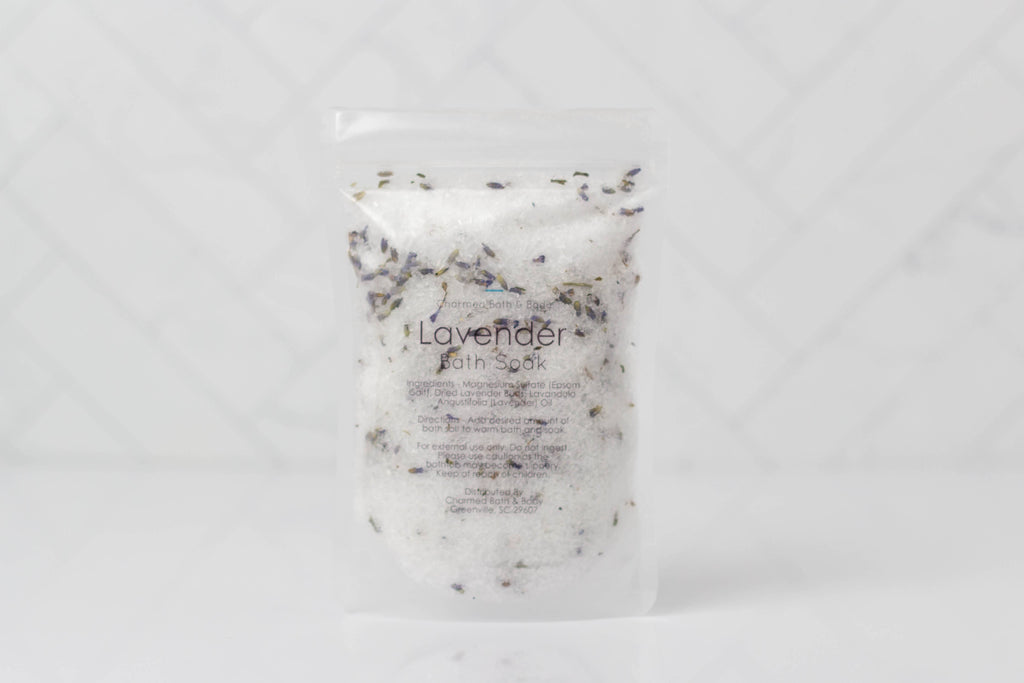 Bath Salt Pouches: Lavender Charmed Handmade