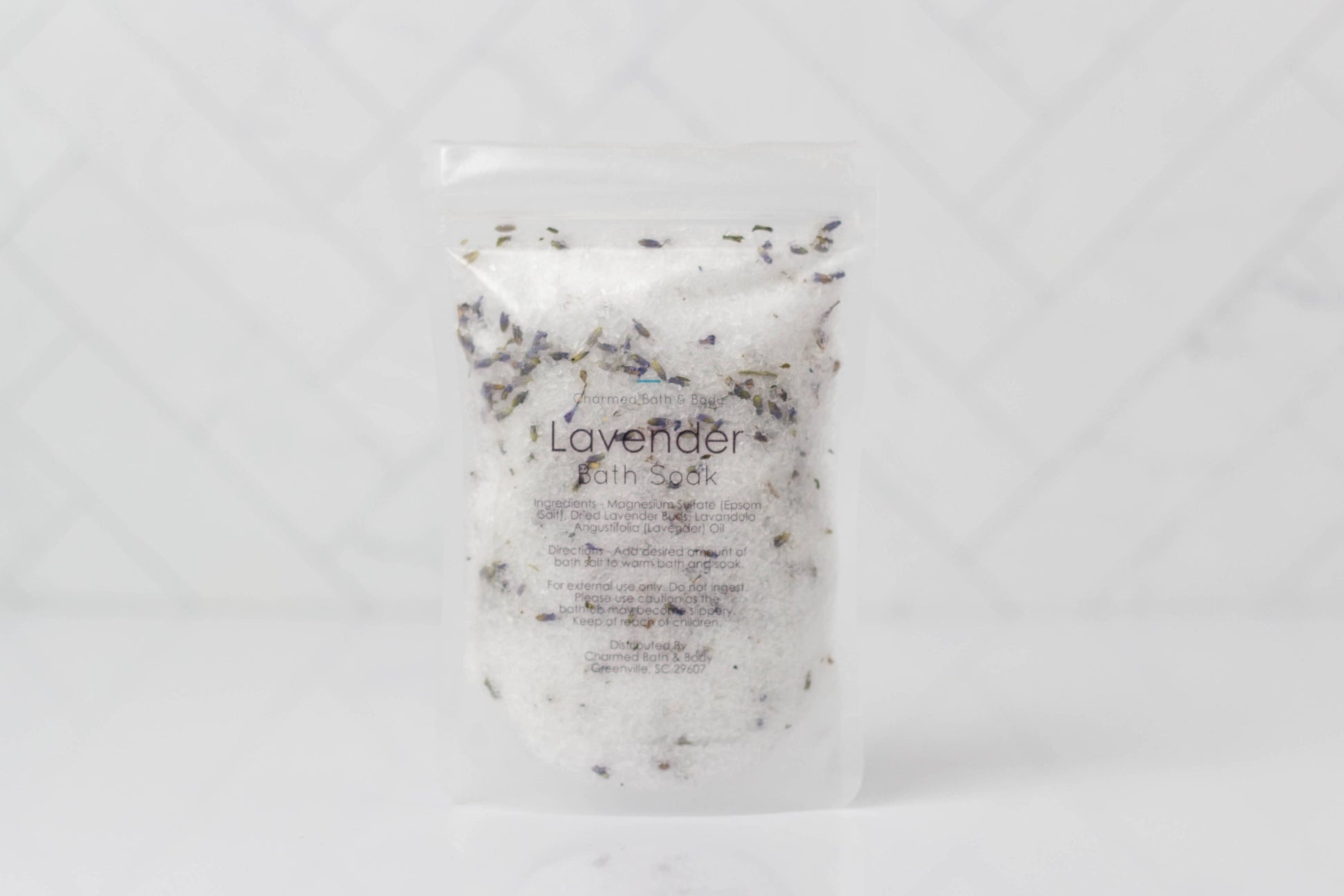 Bath Salt Pouches: Lavender Charmed Handmade