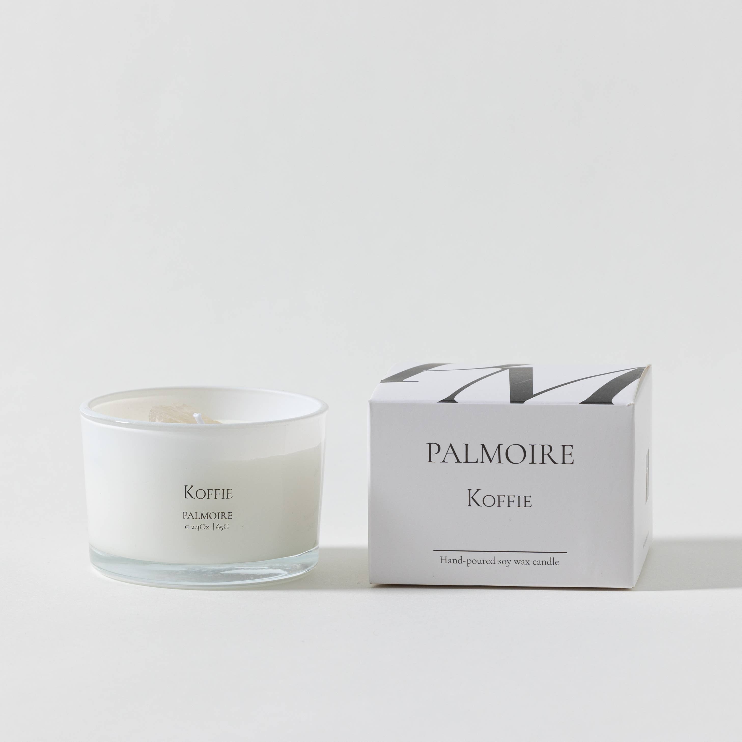 Koffie Soy Wax Candle Set (4.9 Oz / 2.3 Oz) Palmoire Home Fragrance