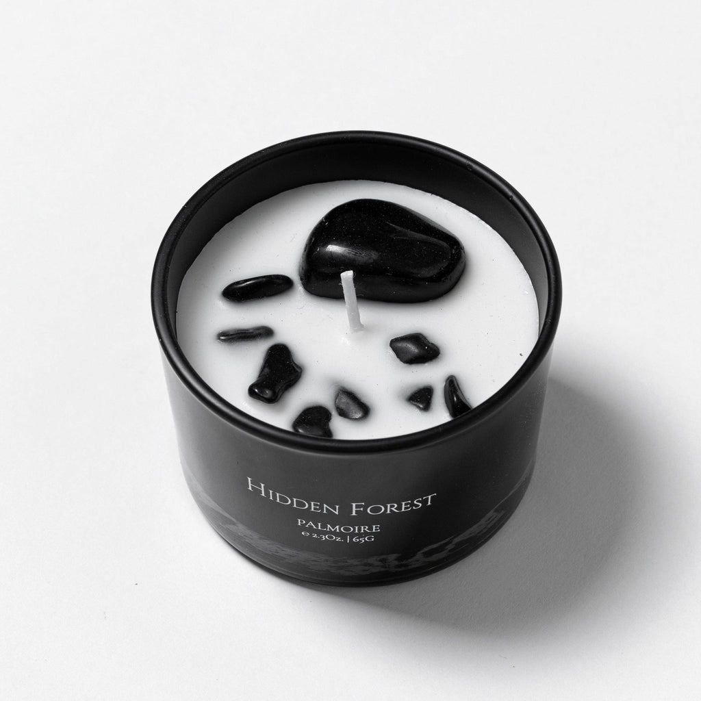 Hidden Forest Soy Wax Candle [vanilla/rosewood/sandalwood]: Mini 2.3 oz/ 65 g Palmoire Home Fragrance