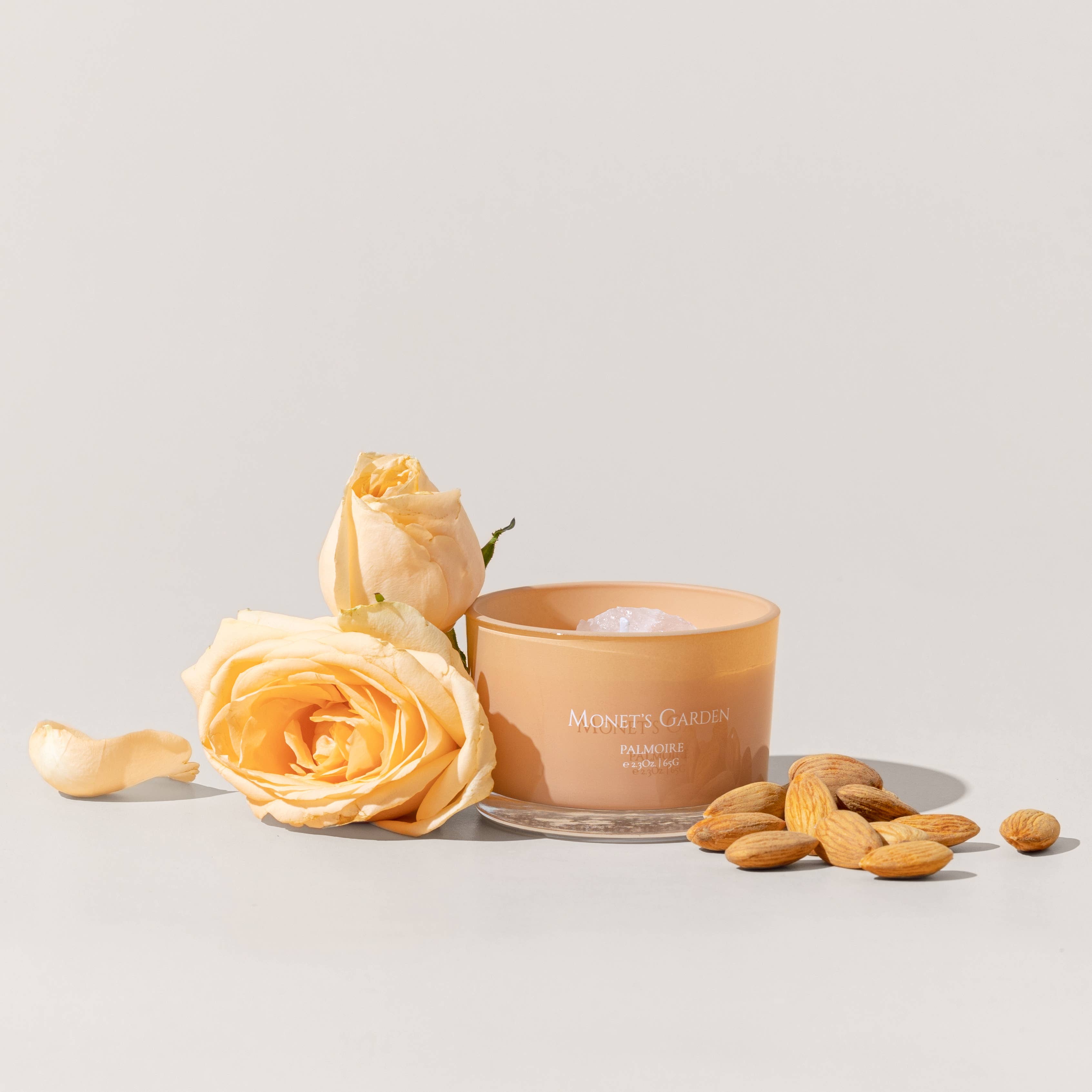 Monet's Garden Soy Wax Candle Set (4.9 Oz / 2.3 Oz) Palmoire Home Fragrance