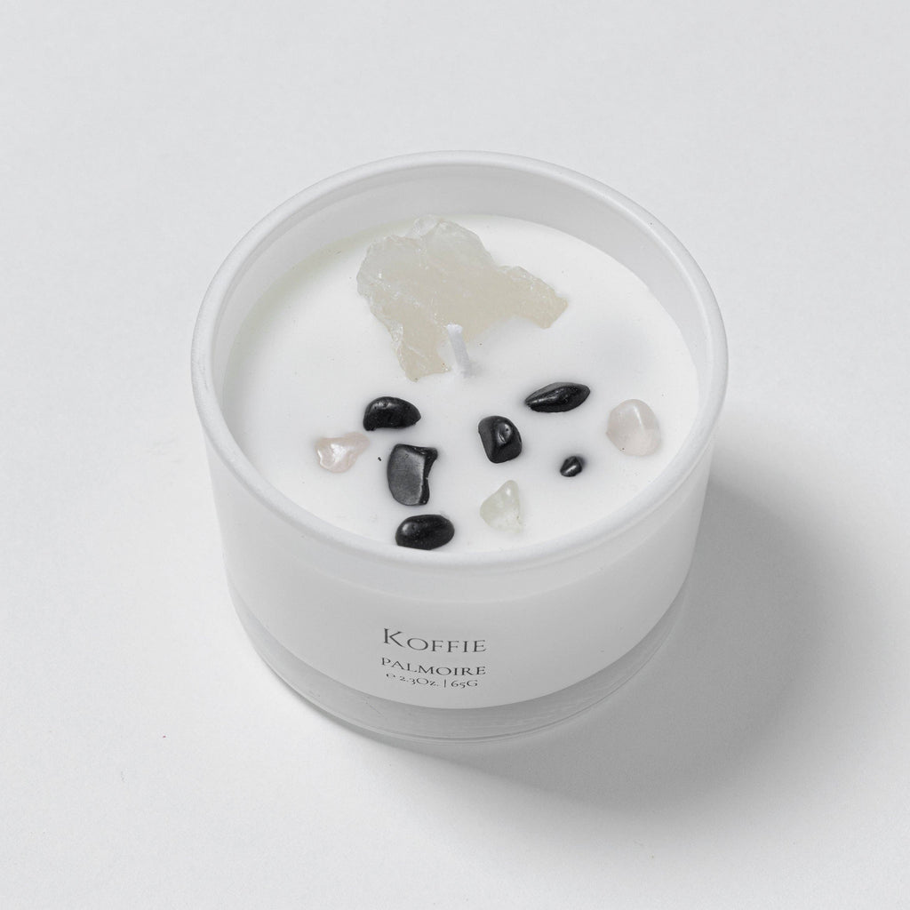 Koffie Soy Wax Candle [coffee/caramel/vanilla]: Mini 2.3 oz/ 65 g Palmoire Home Fragrance