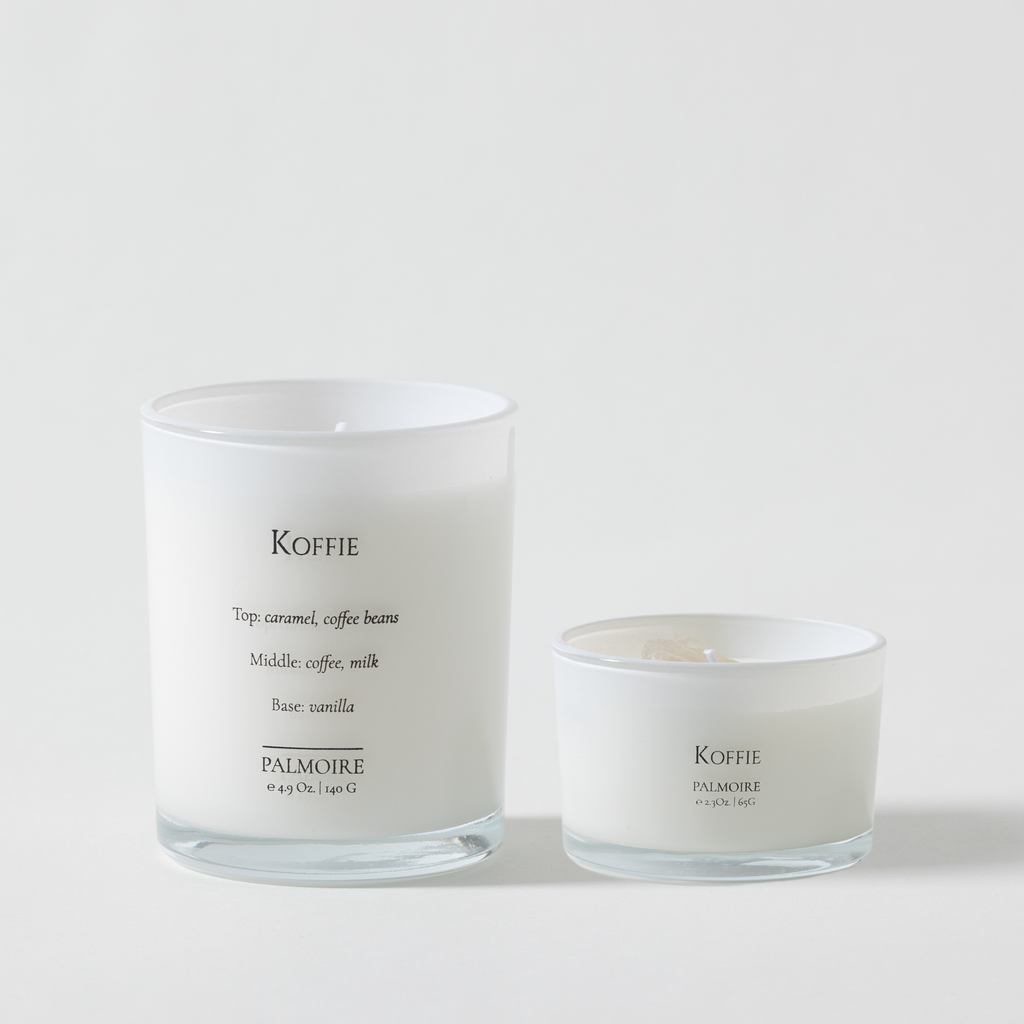 Koffie Soy Wax Candle Set (4.9 Oz / 2.3 Oz) Palmoire Home Fragrance