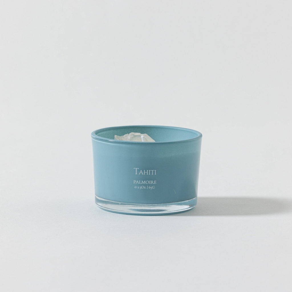 Tahiti Soy Wax Candle [lavender/lemon/jasmine]: Mini 2.3 oz/ 65 g Palmoire Home Fragrance