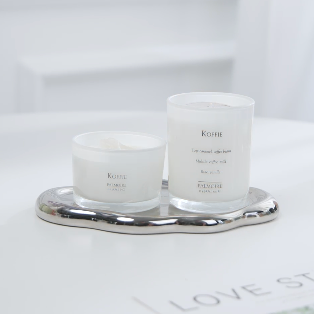 Koffie Soy Wax Candle Set (4.9 Oz / 2.3 Oz) Palmoire Home Fragrance
