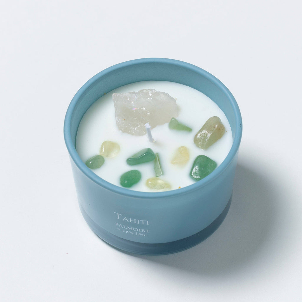 Tahiti Soy Wax Candle [lavender/lemon/jasmine]: Mini 2.3 oz/ 65 g Palmoire Home Fragrance