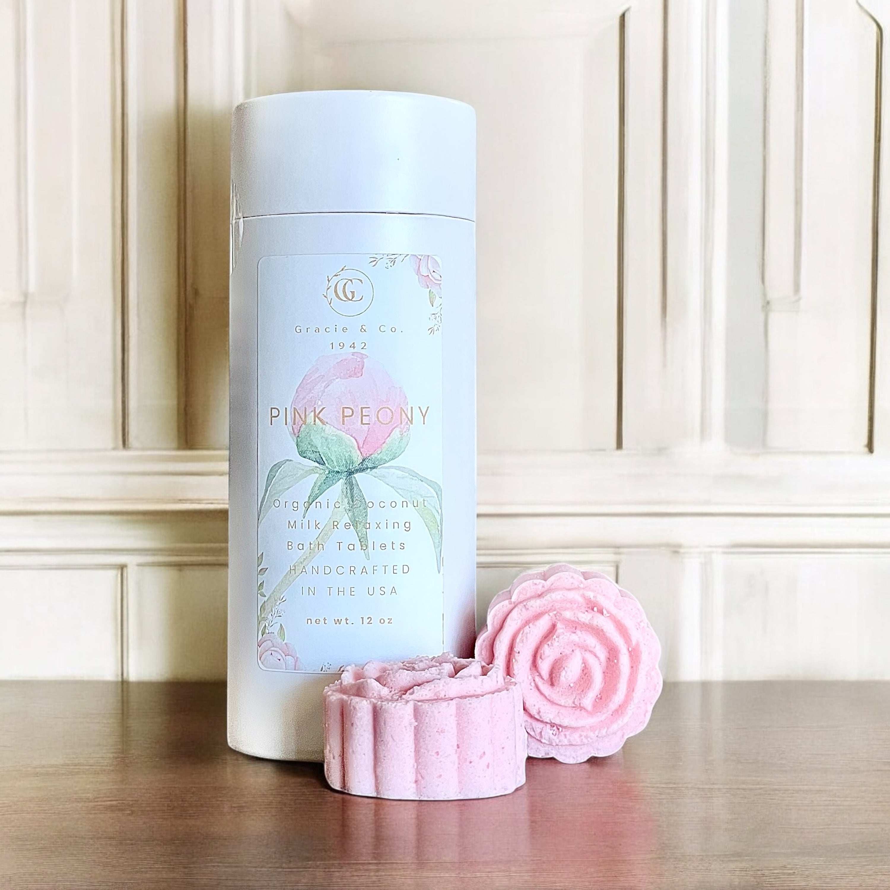 Melt Away Stress – Coconut Milk Magnesium Bath Bombs 4 OZ Emerald Tulsi