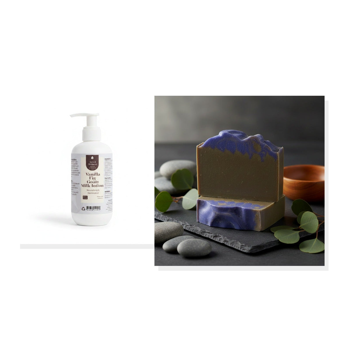 Vanilla Fig Goat Milk Soap & Lotion Duo Aura & Wellness