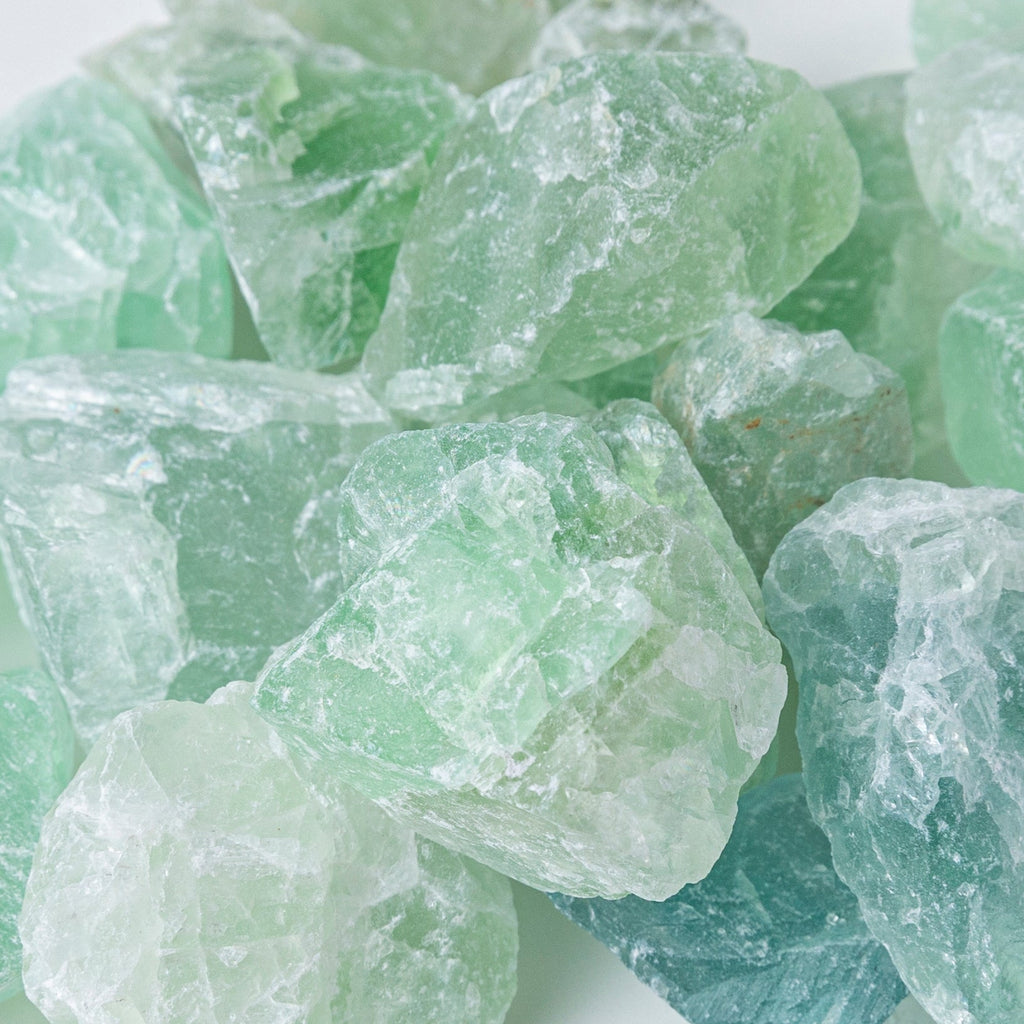 Fresh Apple & Pineapple Scent with Green Fluorite for Clarity Pink Iapetus