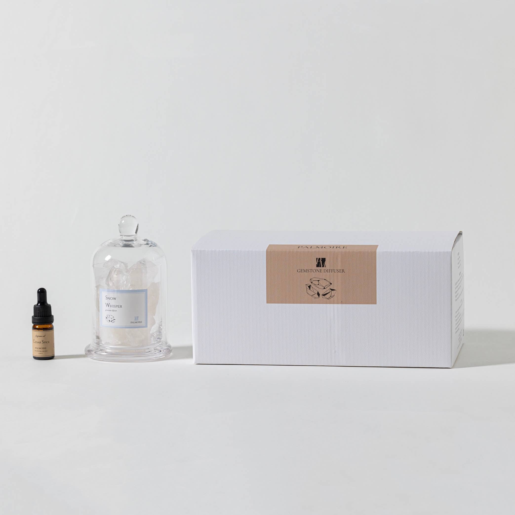 Snow Whisper Gemstone Diffuser [lemon/jasmine] Palmoire Home Fragrance