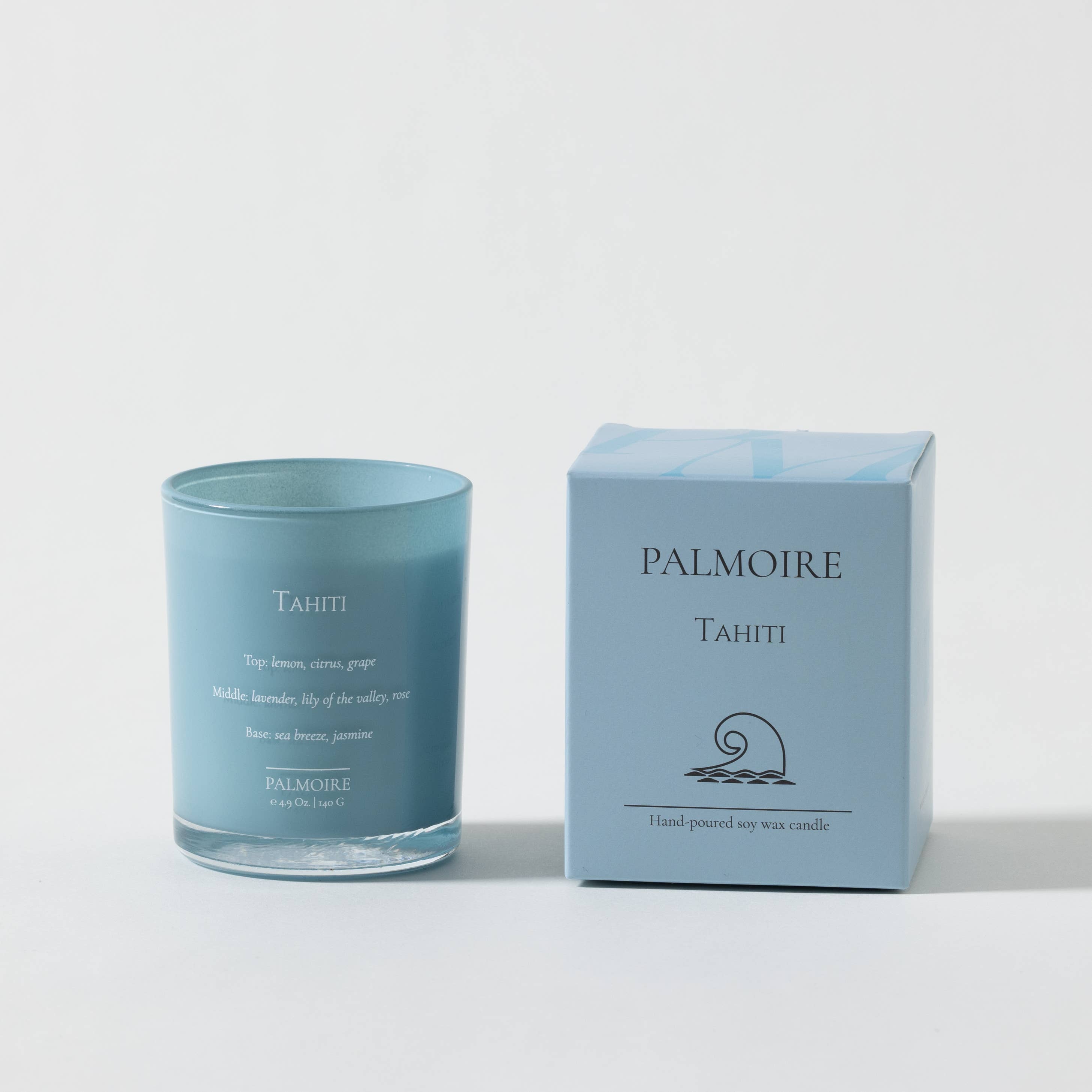 Tahiti Soy Wax Candle Set (4.9 Oz / 2.3 Oz) Palmoire Home Fragrance