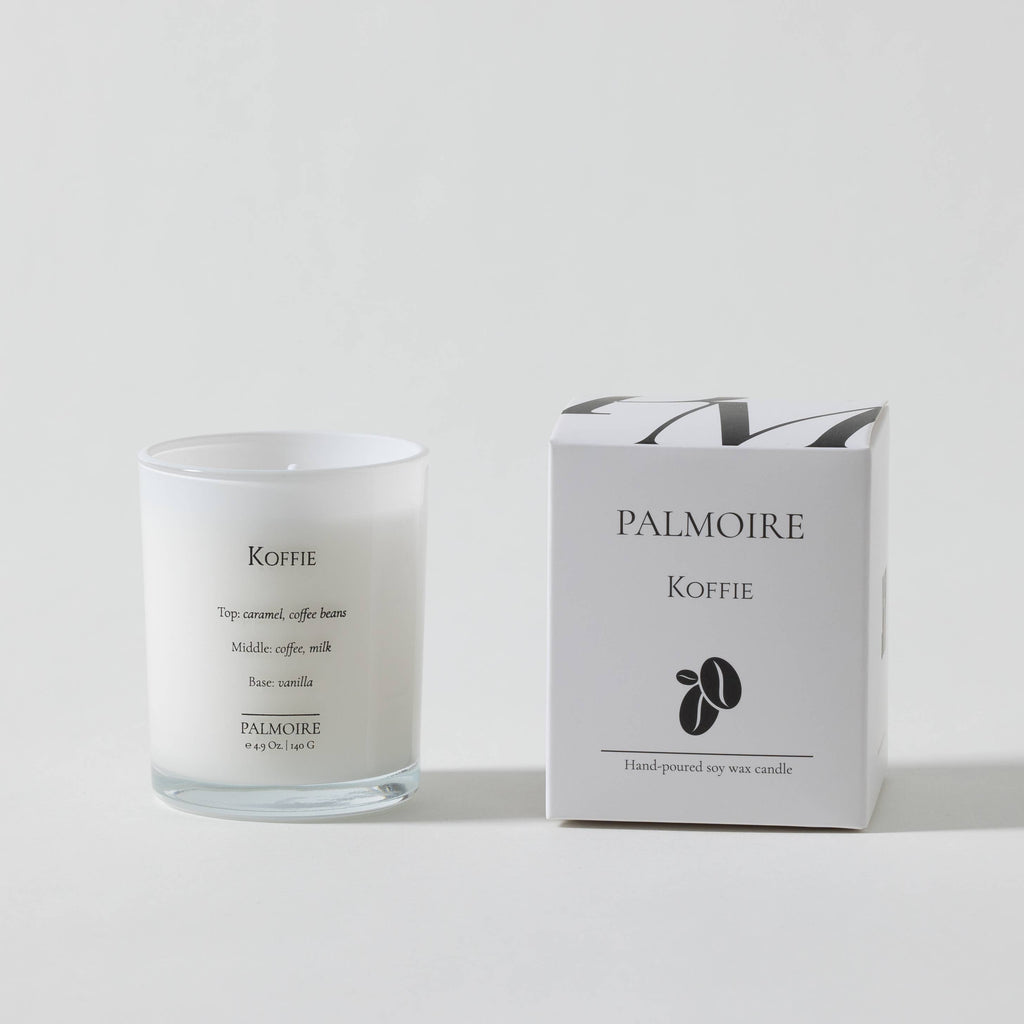 Koffie Soy Wax Candle Set (4.9 Oz / 2.3 Oz) Palmoire Home Fragrance