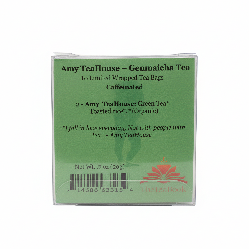 Amy TEAHouse Jade Genmaicha Green Tea 10ct Aura & Wellness