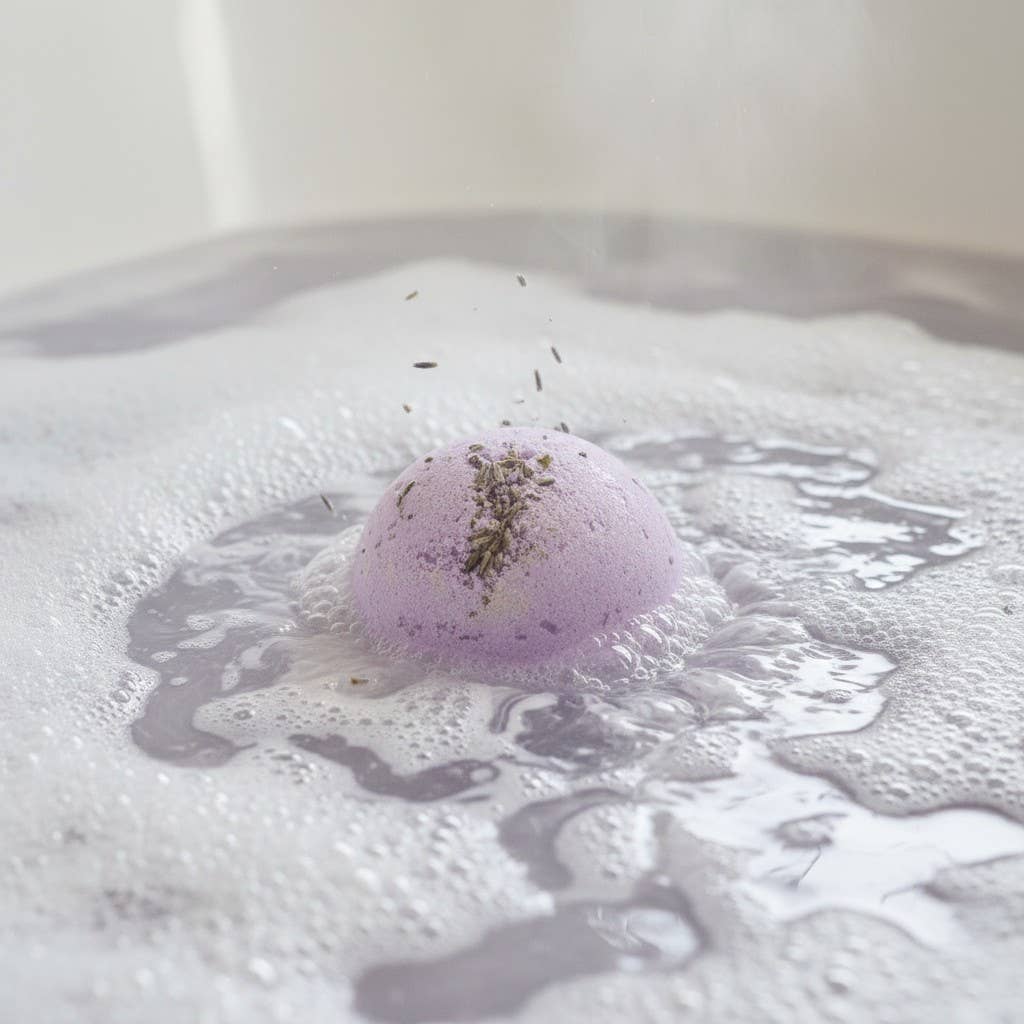 Dreamy and Calm Lavender Large Bath Bomb - 8oz Pure Drop