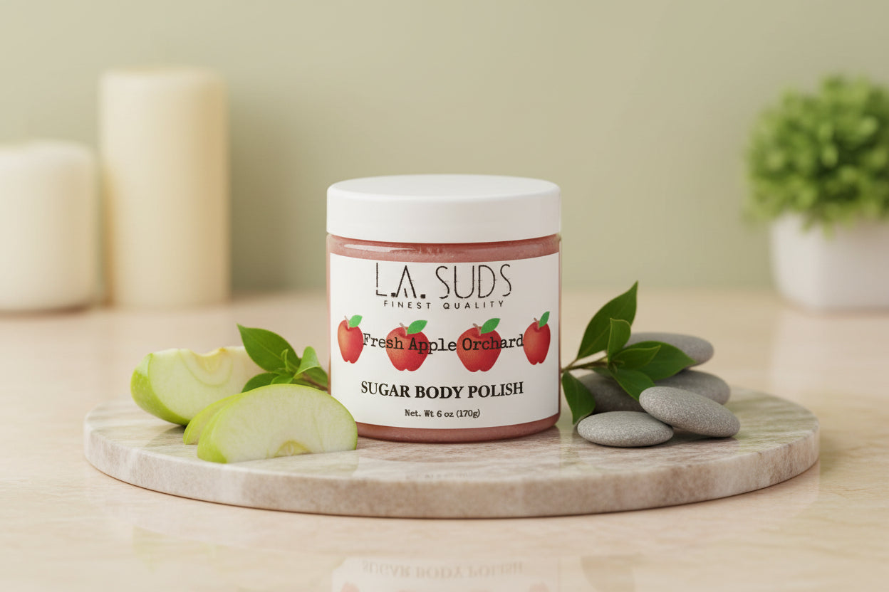 Luxurious Shea Butter Sugar Scrub - Apple Orchard Scarlet Rhea