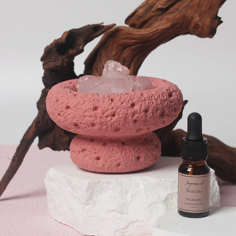 Pink Moon Diffuser - Sakura Scent | Ceramic Reed Diffuser Pink Iapetus