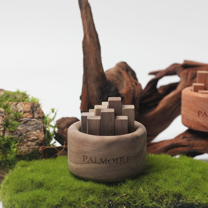 Wood Diffuser - Black Walnut Wood | Natural Reed Diffuser for Home Fragrance Pink Iapetus