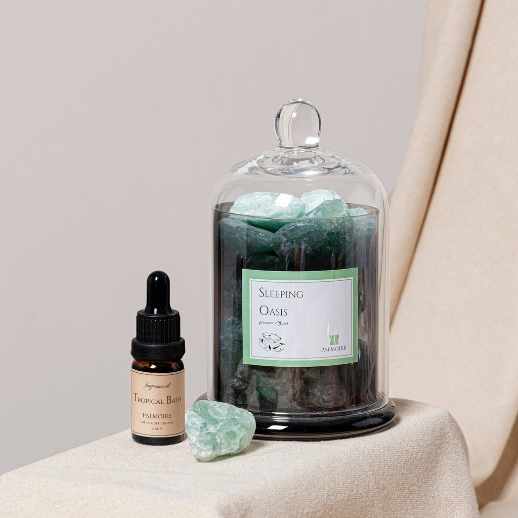Sleeping Oasis Gemstone Diffuser [apple/amber] Palmoire Home Fragrance