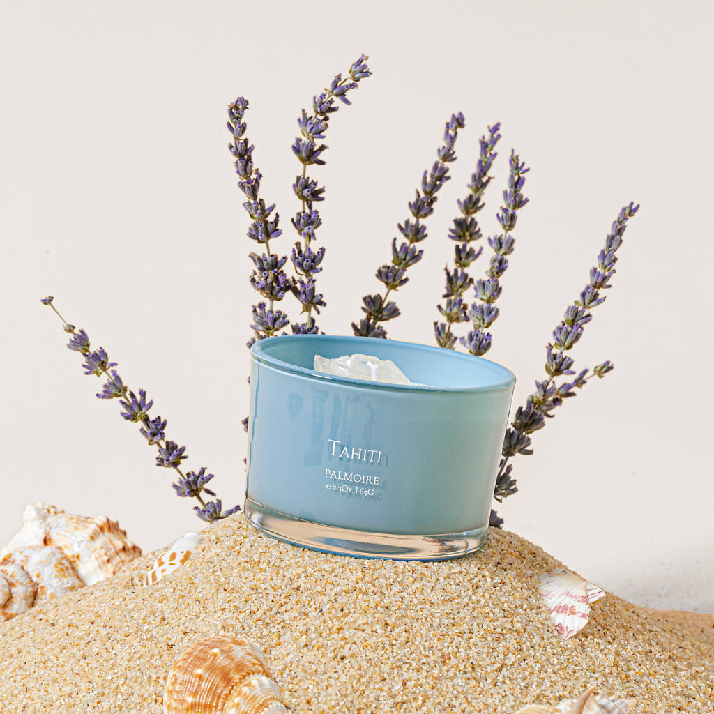 Tahiti Soy Wax Candle Set (4.9 Oz / 2.3 Oz) Palmoire Home Fragrance