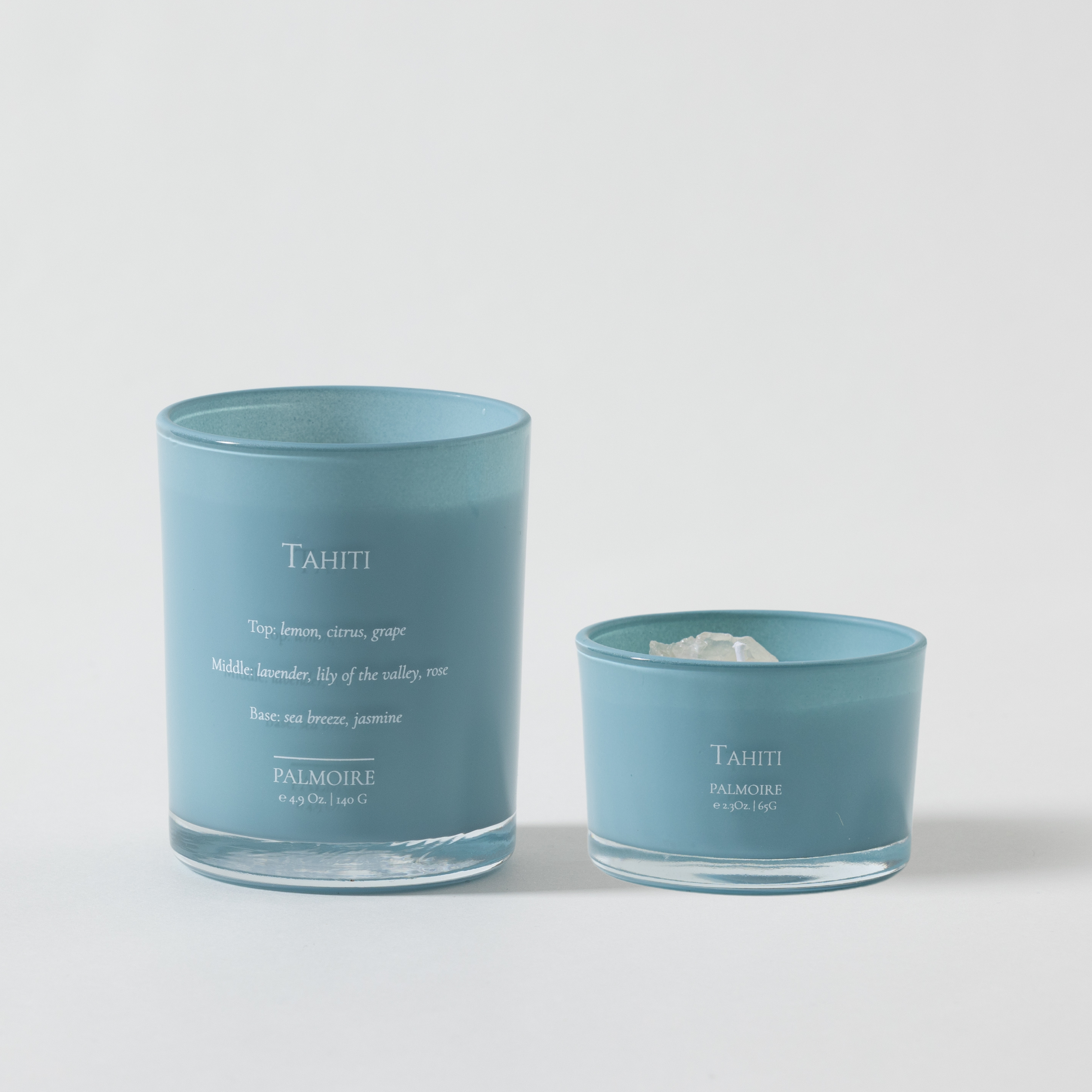 Tahiti Soy Wax Candle Set (4.9 Oz / 2.3 Oz) Palmoire Home Fragrance
