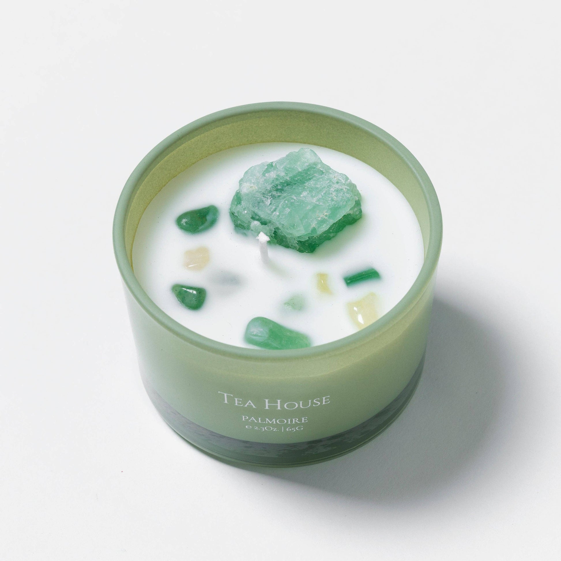 Tea House Soy Wax Candle [tea/jasmine/lemon]: Mini 2.3 oz/ 65 g Palmoire Home Fragrance