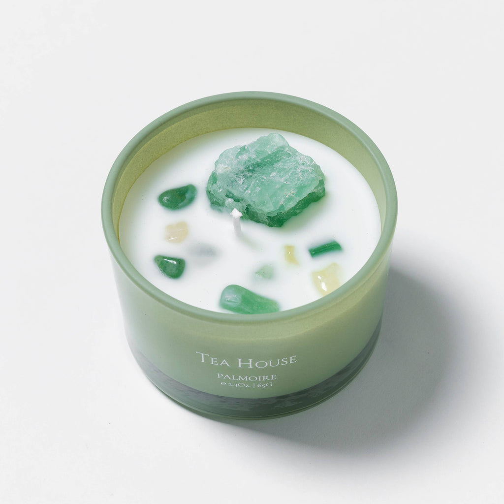 Tea House Soy Wax Candle Set (4.9 Oz / 2.3 Oz) Palmoire Home Fragrance