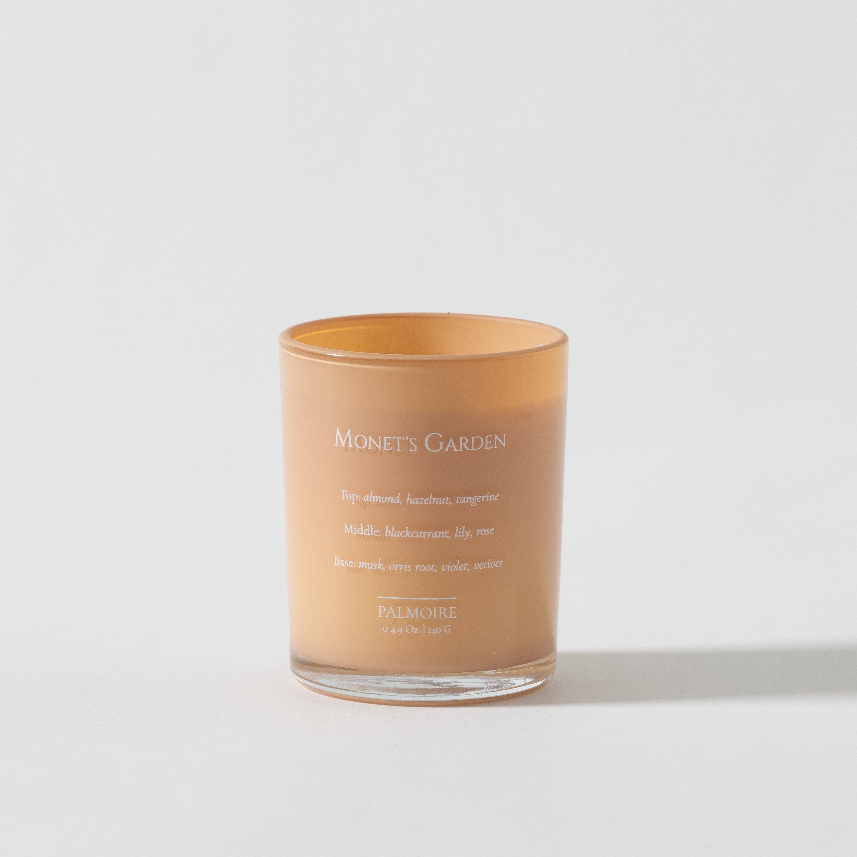 Monet's Garden Soy Wax Candle [rose/lily/almond]: Mini 2.3 oz/ 65 g Palmoire Home Fragrance