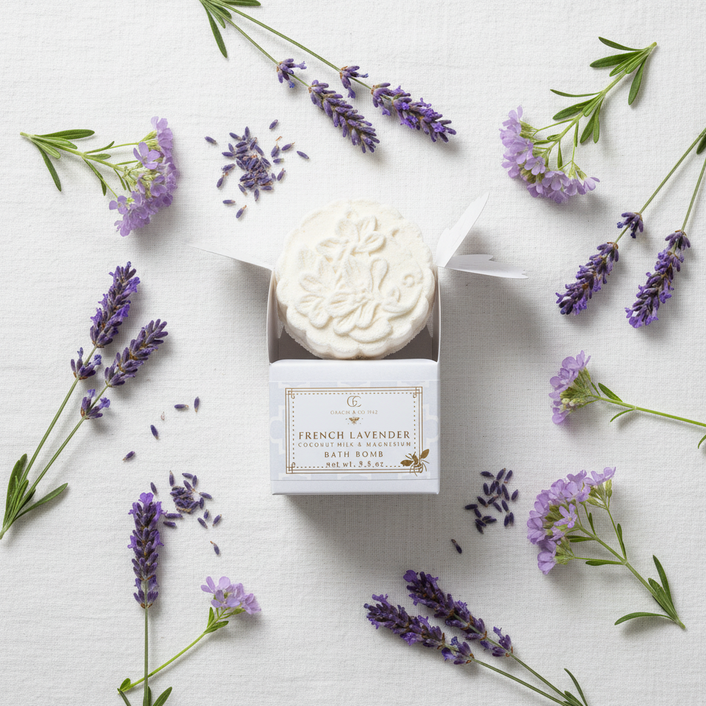 Flat Lay – French Lavender Bath Bomb