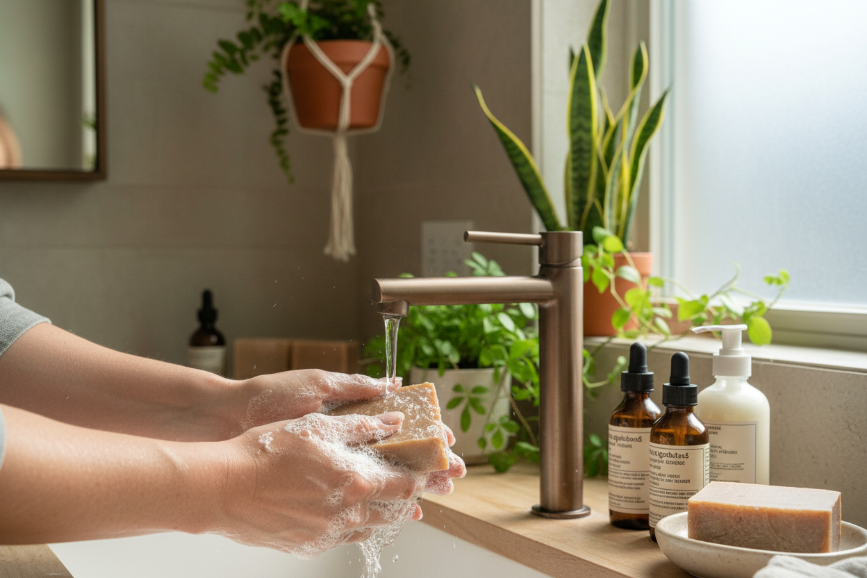 Hands Lathering Soap