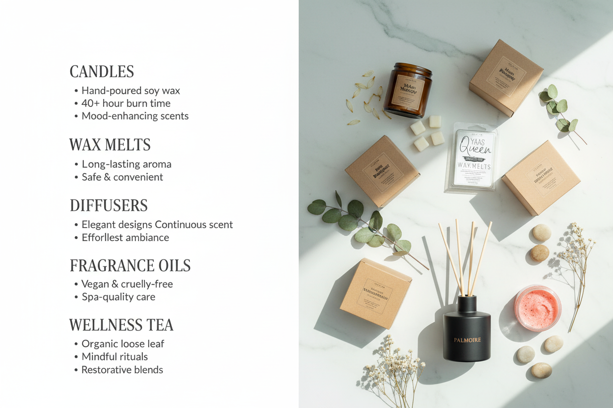 Homepage category hero with wax melts