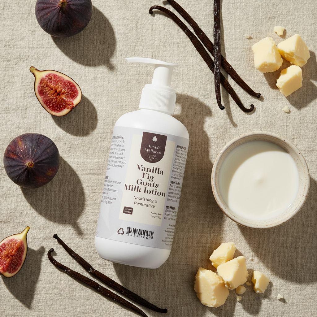 Vanilla Fig Goats Milk Lotion Aura & Wellness