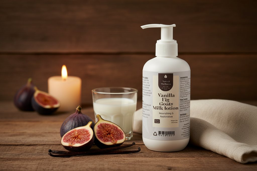 Vanilla Fig Goats Milk Lotion Aura & Wellness
