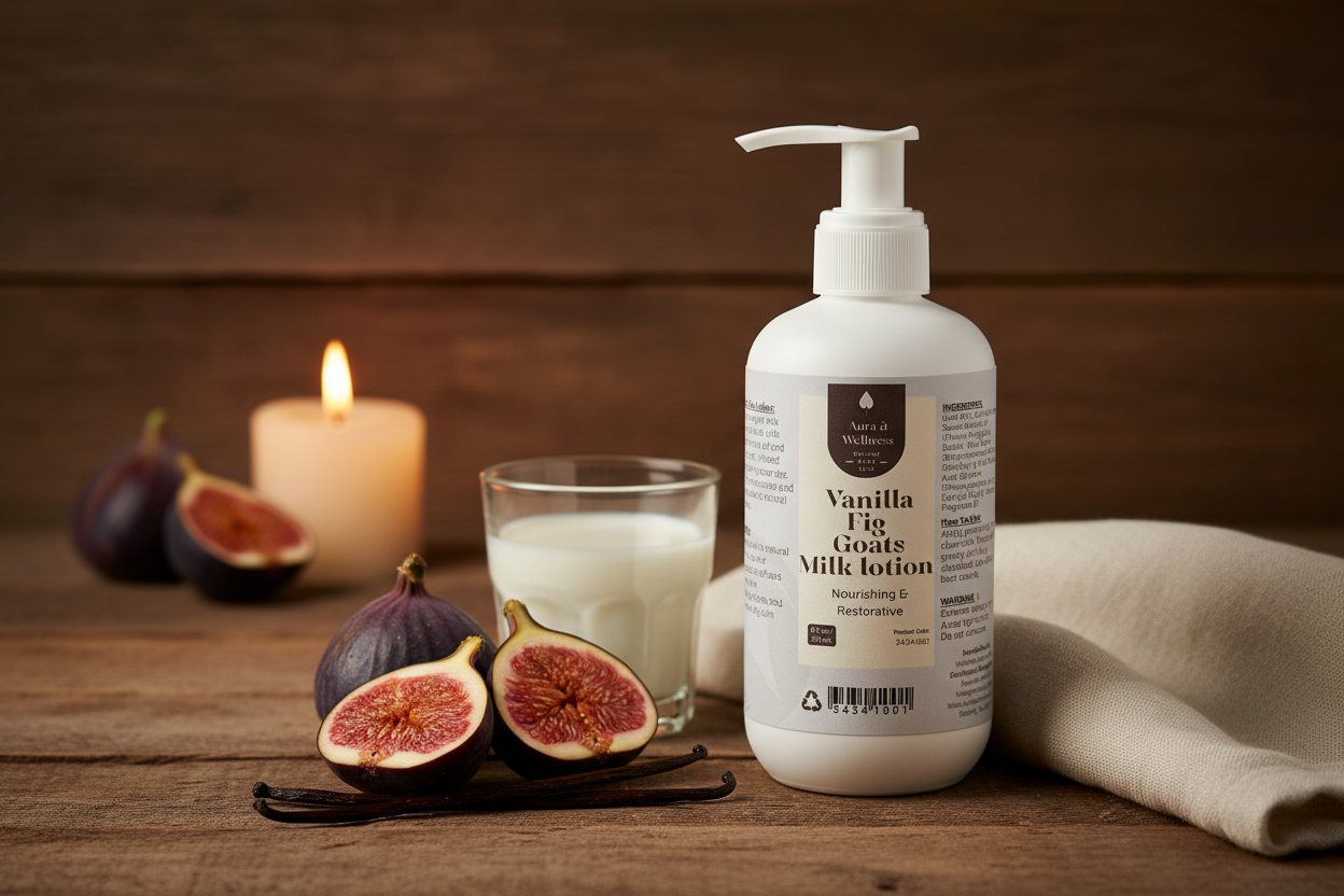 Vanilla Fig Goats Milk Lotion Aura & Wellness