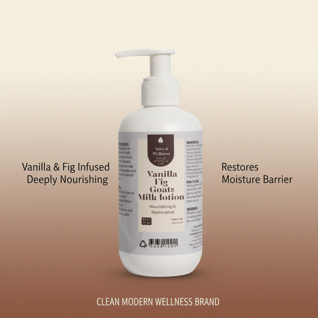 Vanilla Fig Goats Milk Lotion Aura & Wellness