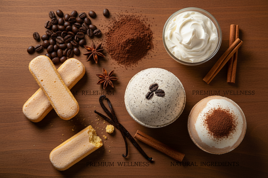Ingredient Shot – Cappuccino & Tiramisu Bath Bomb