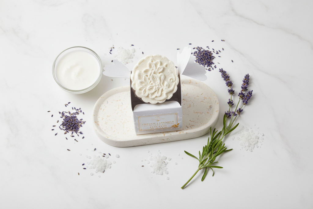 Ingredient Shot – French Lavender Bath Bomb