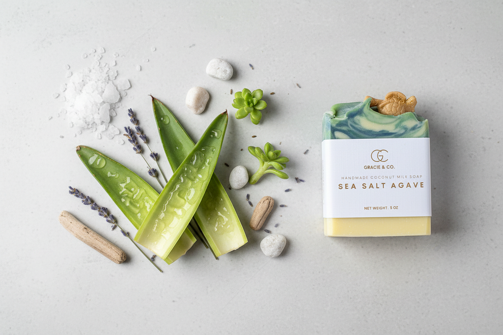 Ingredient Shot – Sea Salt Agave Luxury Soap
