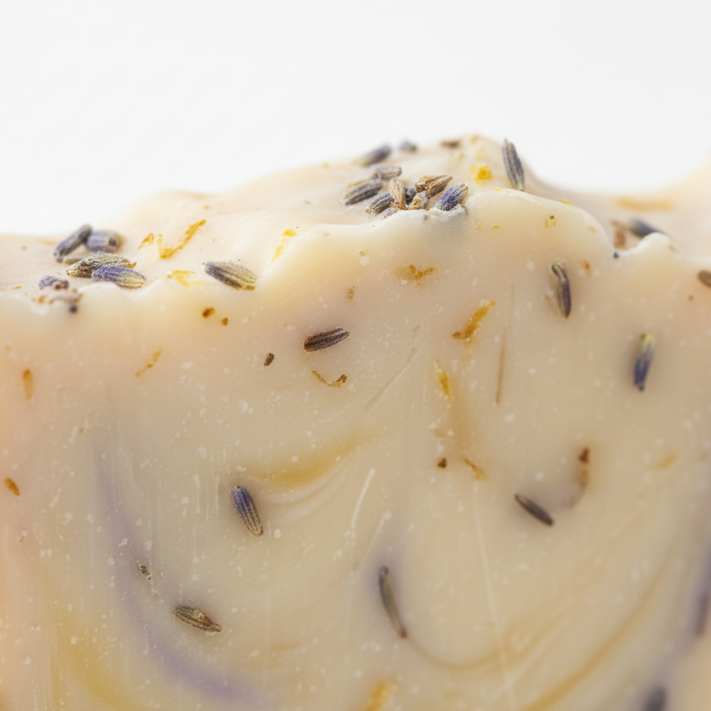 Lemon Lavender Soap Texture