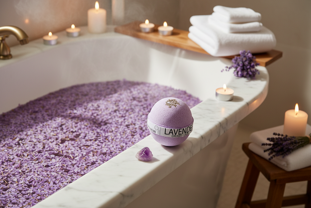 Lifestyle – Dreamy Calm Lavender Bath Bomb